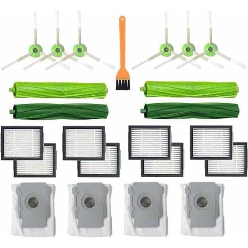 TOP!-23PCS Rolling Brush Hepa Filter Side Brush For Irobot Roomba I7 E5 E6 I Series Robot Vacuum Cleaner Replacement Spare