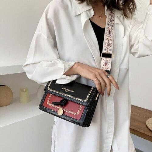 Fashion Simple Shoulder Messenger Bag Ladies Crossbody Bag Luxury Brand Handbags Designer Purses with Wide Shoulder Strap