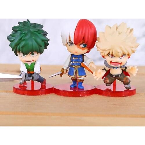 My Hero Academia DLT Vol.1 Midoriya Izuku / Todoroki Shoto / Bakugou Katsuki Mini PVC Figure Figurine Toys 3pcs/set