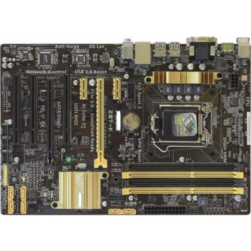 Asus Z87-K Desktop Motherboard Z87 Socket LGA 1150 i7 i5 i3 DDR3 32G SATA3 USB3.0 USED mainboard