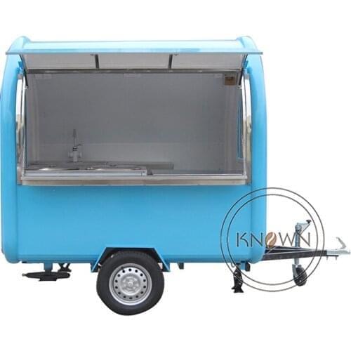 2.2m Length Customized Street Shop Frying Snack Food Trailer Coffee Cart for Sale