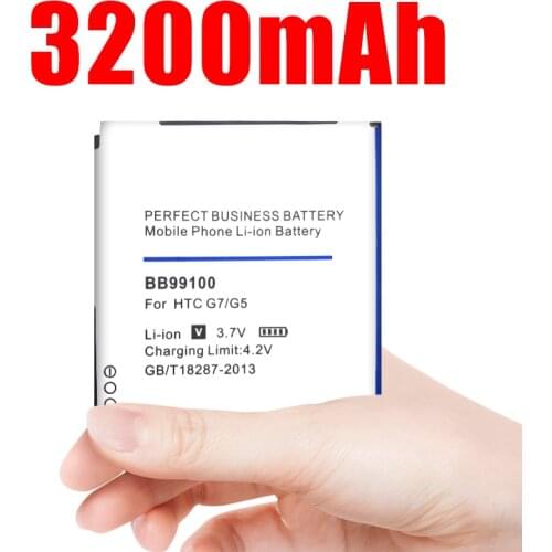 3200mAh BB99100 Replacement Phone Battery for HTC A8180/A8181/G5/G7/T8188/T9188/NEXUS ONE/HTC Desire/HTC Bravo etc