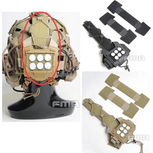 TB-FMA DE BK Tactical Helmet High-Capacity Battery Pouch Case Helmet Paste attached Pouch Battery Storage Bag