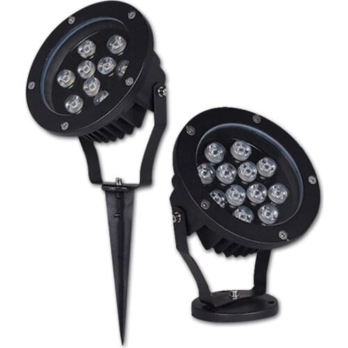 LED Outdoor Spotlight DC12V/24V AC220V Floodlight Garden Landscape Wall Wash Lighting IP67 Rates Tree Grasses Backyard Lawn Lamp