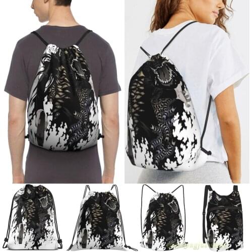 Unisex Drawstring Bags Hellsing Ultimate Women Drawstring Backpacks Men Outdoor Travel Backpacks Training Fitness Bag