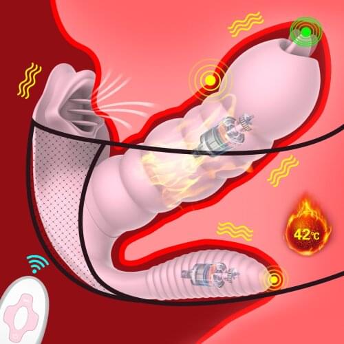 Vagina Tongue Licking Vibrator 10 Mode Wireless Remote Vibrating Clitoris Stimulator Wearable Dildo Vibrator Sex Toys for Women