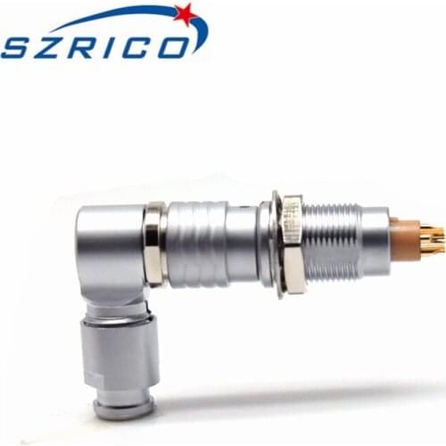 High Quality FHG EGG 360 0B 2 3 4 5 6 7 9 Pin Right Angle Plug Socket Male Female Terminal Self Locking Push Pull Connector