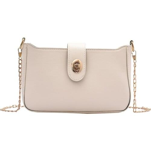 Women bags 2020 handbag ladies fashion chain purse shoulder fake designer luxury brand small korean style white cute leather bag