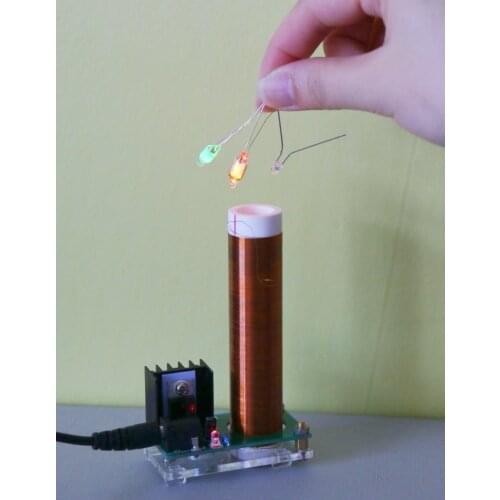 2019 NEW Mini Tesla coil With Power supply 9V 1A