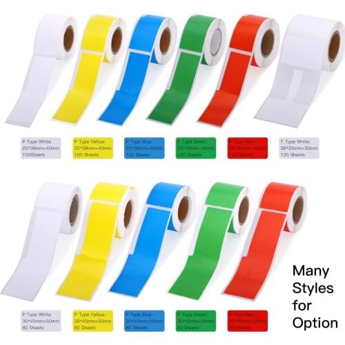 Aibecy Cable Label Self-Adhesive Thermal Printing Sticker Paper Waterproof Oil-Proof Tear Resistant Label Tape for Cables Wires
