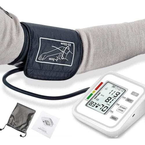 Homeuse Health Care Lcd automatic BP Upper Arm Blood Pressure Monitor meter Machine cuff Heart Beat smartband sphygmomanometer