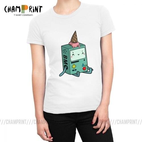 BMO Adventure Time T-shirts Harajuku Funny Summer Tops Tees Cute for Women T Shirts Printed Graphic Clothing for Female