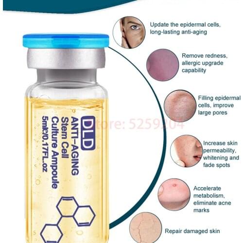 DLD Essence 5ml Hyaluronic Acid Whitening Moisturizing Brightening Complexion Facial Essence Beauty bb Cream Firming glow White