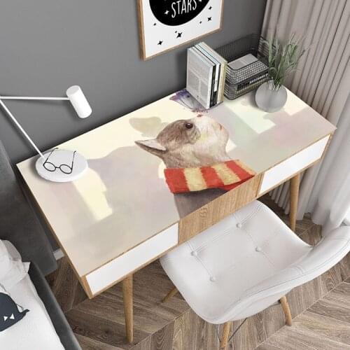 Hot Sale Desk Soft Glass Table Mat Rectangle Square Tables Cover Cartoons Tablecloth Dining Home Decor Send In Roll FreeShipping