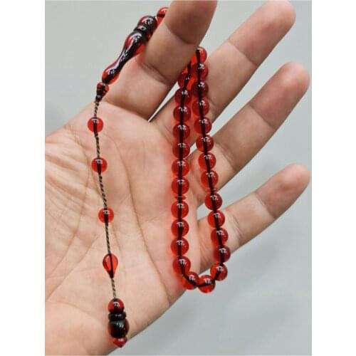 Islamic Tasbih Muslim Rosary Beads 33 Prayer Rosary For Men Bracelet For Men Accessory amber oltu amber stone Handmade Turkey