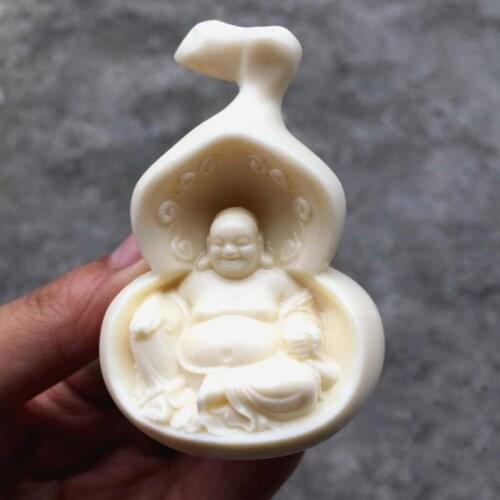Exquisite ivory fruit Fulu Maitreya Buddha ornaments home accessories Laughing Buddha Maitreya send blessings handcrafts