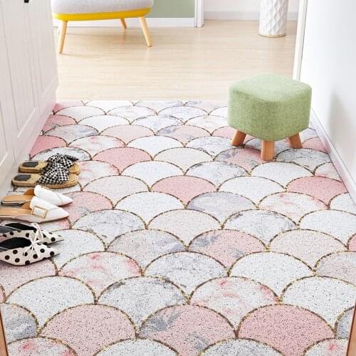 Simple Modern Floor Mat Door Anti-slip PVC Silk Loop Door Mat Foot Mat Door Silk Ring Can Cut Door Mat Carpet