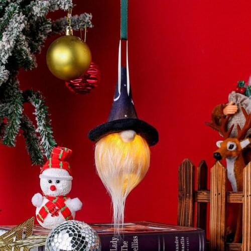 Halloween Doll Bar Decor mustache man Party Decor for Home Witch Black Cat Pendant Scary Halloween Kids Gift Happy Halloween