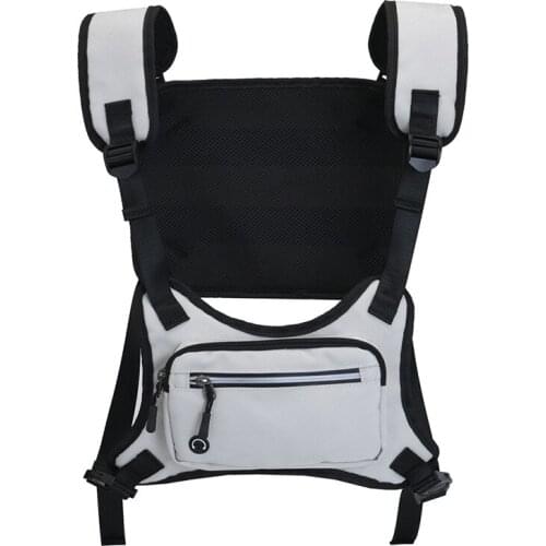 Fashion Chest Rig Bag Men Waterproof Waist Bag Hip hop streetwear functional Tactical Chest Mobile Phone Bags Male Fanny Pack