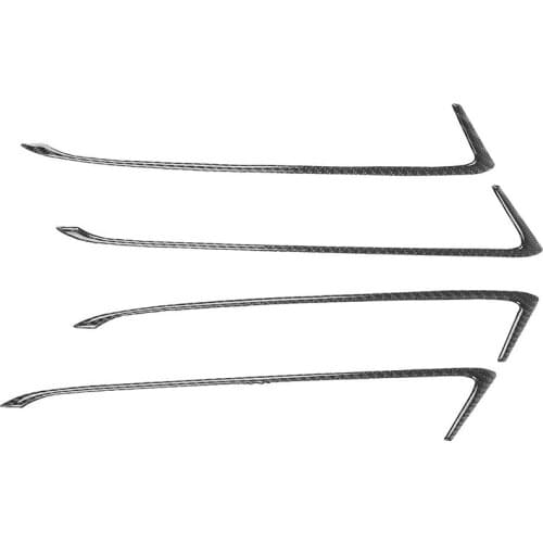 Carbon Fiber Interior Door Handle Trim Strip Cover Sticker For Honda FIT JAZZ GK5 2014-2018 Accessories