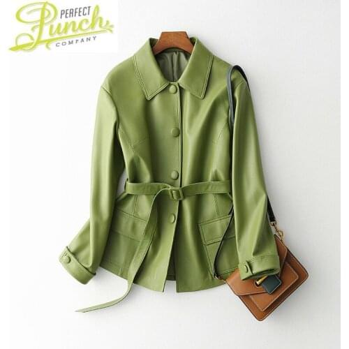 Genuine Jacket Women 2021 Korean Sheepskin Coat Spring Autumn Womens Real Leather Jackets Chaqueta Mujer 7908 KJ4670