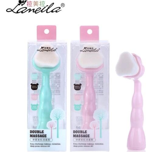 Hand One-side Silicone Facial Cleansing Brush Skin Deep Cleaning Cleanser Pore Blackhead Exfoliator Makeup Face Skin Care Tool