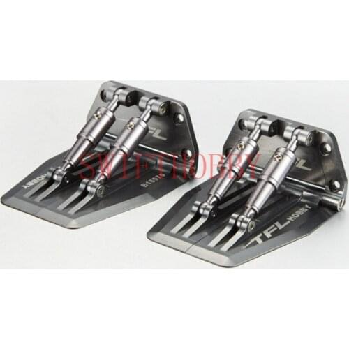 A Pair Of High Quality Adjustable Trim Flaps 69x57mm For Nitro Gas RC Boat