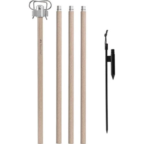 Shinetrip Camping Lantern Stand Portable Folding Lamp Hanging Pole Aluminum Alloy Light Holder for Outdoor Camping Picnic