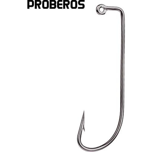 PROBEROS Fishing Hook High Carbon Steel Hooks 2#-5/0# Oshaughnessy JIG Big Hook Single Hooks