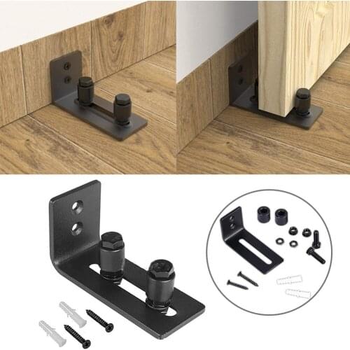 Adjustable Sliding Bottom Floor Guide Clips W/ Screws Wall Mount Floor Bottom Guide Door Stay Roller Sliding Door Fittings