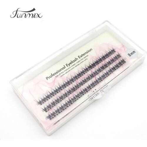 Professional Crisscross Messy False Eyelash Extensions Natural Soft Long Stems Lashes Fashion Dovetail fly Eyelashes