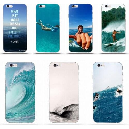 Surfing Wave Tumblr Good Vibrations For HTC Desire 530 626 628 630 816 820 One A9 M7 M8 M9 M10 E9 Plus U11 For Moto G G2 G3