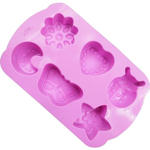 Silicone Cake Mould Moon Love Pattern Chocolate Cookie Stencil For Baking Tools Cookie Press Stamp Embosser Cutter Candid