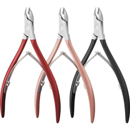 Taoye teemo Nail Cuticle Scissors Stainless Steel Manicure Pedicure Tools Rainbow colors Dead Skin Scissor Nipper Clipper Tools