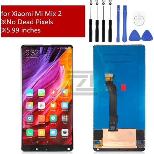 For Xiaomi Mi Mix 2 lcd display touch screen Digitizer Assembly screen Replacement for Xiaomi Mi Mix 2 with frame Repair Parts