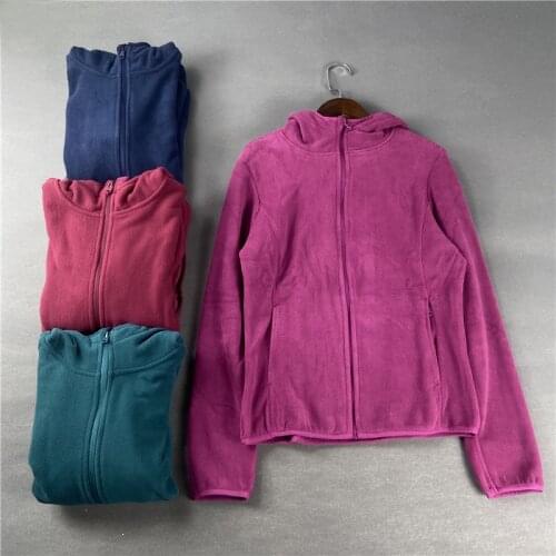 Winter women fashion loose soft fleece hooded thermal outerwear female color casual sweatshirt