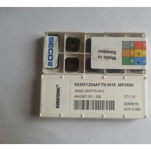 10PCS TOOLS CARBIDE INSERT SEMX1204AFTN - M 15 MP2500