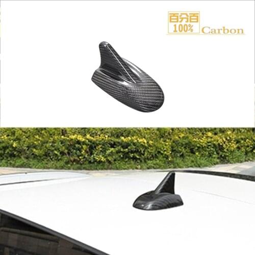 Real Dry Carbon Fiber Car Antenna Cover Roof Shark Fin Trim Fit for Maserati Levante 2017 2018 2019 2020 car accessories