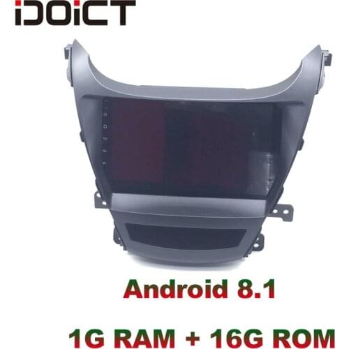 IDOICT Android 8.1 Car DVD Player GPS Navigation Multimedia For Hyundai Elantra Radio 2014-2015 car stereo