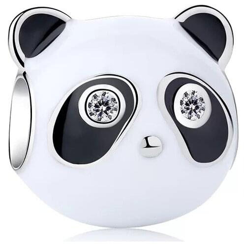 2021 New Silver Color Alpaca Panda Diy Bead Fits European Pandora Charm Bracelets Wholesale Women Jewelry Making