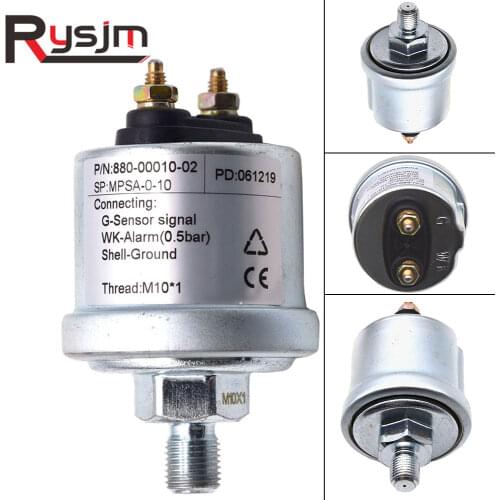 1/8 NPT Oil Pressure Sensor Gauge Sender Switch Sending Unit M10 Car Pressure Sensors 0-10 BAR Signal oil level sensor