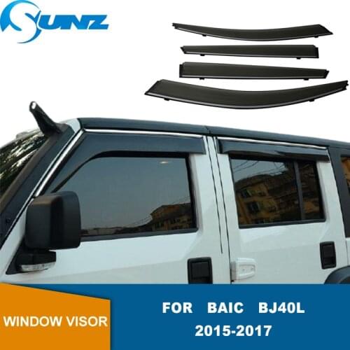 Side Window Deflector For Baic BJ40L 2015 2016 2017 Window Visor Weathershield Sun Rain Deflector Guard SUNZ