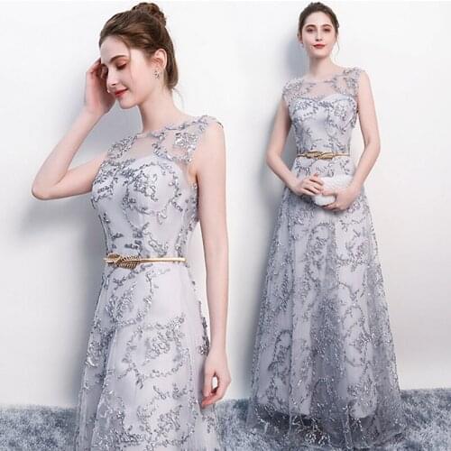 Elegant banquet evening dress female vestidos dignified atmosphere slim party dress evening dress платье long host dress women