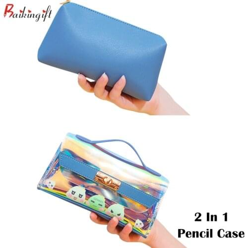 Hot sale Creative Cute School Pencil Bags Large Big Pen Bag Pouch Multifunction Stationery Box Supplies Cosmetic Box