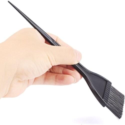 3Pcs Hair Brush Hairdressing Brushes Professional Salon Hair Bleach Tint Perm Dye Coloring Brush Black Comb Styling Tool #88471