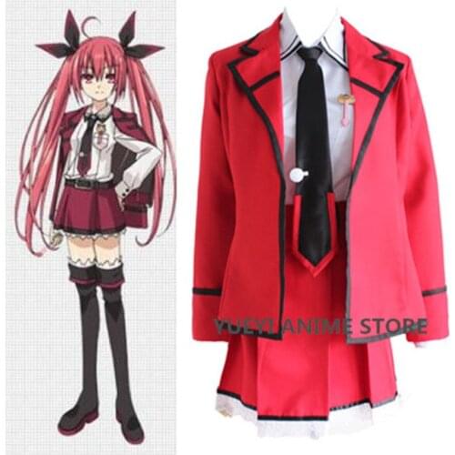 Anime DATE A LIVE Itsuka Kotori Cos Halloween Cosplay women school uniform dress suit Party full set Fancy Dress Suits
