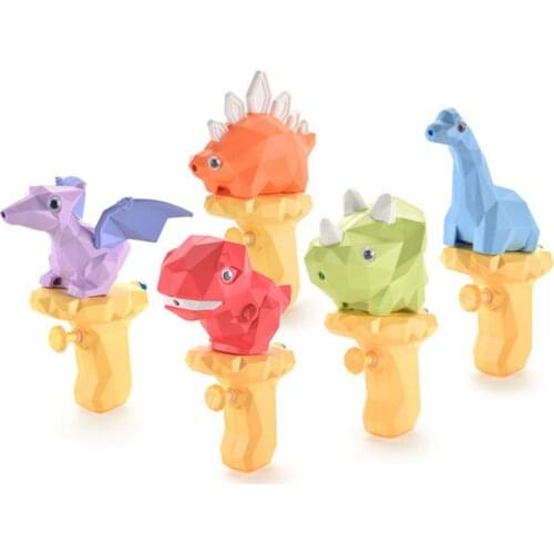 Summer Water Gun 3D Dinosaur Cute Cartoon Tyrannosaurus Press Water Spray Small Pistol for Kids Outdoor Beach Swimming Pool Toy