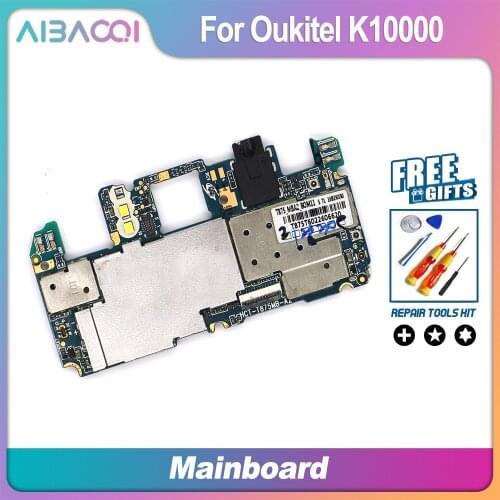 AiBaoQi New Original mainboard 2G+16G ROM Motherboard flex cable board for Oukitel K10000 MT6735 Octa Core Phone