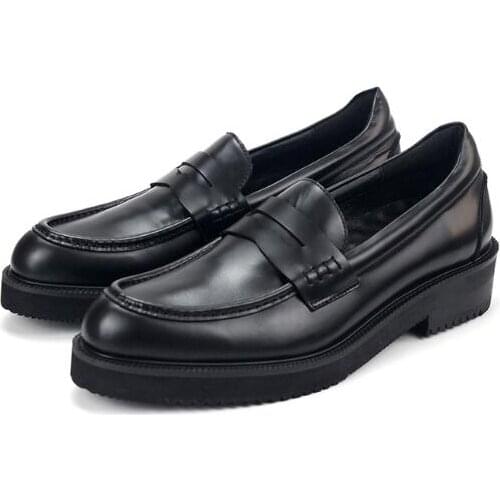 New handmade shoes genuine leather fashion loafers slip on casual men shoes pointed shoes