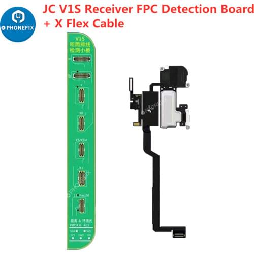 JC V1S Receiver FPC Flex Cable Detection Board For Face ID/Truetone Repair X XS XR XSMAX 11 Pro Max Earpiece Flex Cable Assembly